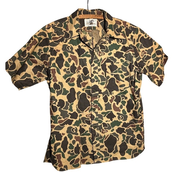 Black Sheep Other - Vintage Black Sheep Mens L Duck Hunter Camo Hunting Shirt Quilted Patch Gorpcore